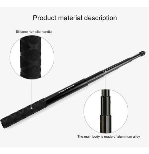 Imagen 7 de 8 de Selfie Stick Moto Gopro Dji Osmo Base Larga Soporte Go Pro