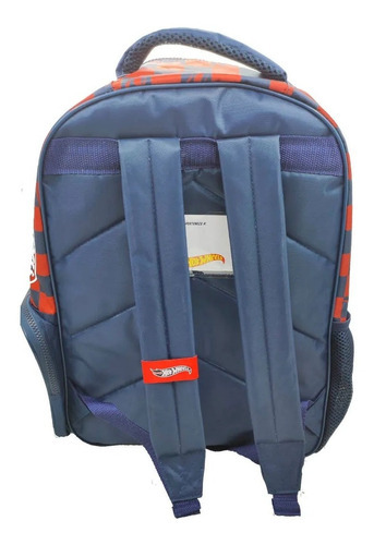 Mochila Espalda Hot Wheels 17 Pulgadas Primaria 76118 Color Azul oscuro