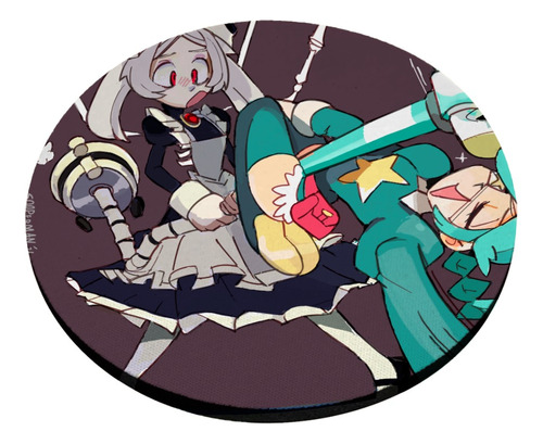 Mouse Pad Redondo 20x20, Espesor 5mm, Marie, Annie-skullgirl