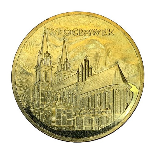 Moneda Polonia 2 Zlote Año 2005 Y# 529 Wloclawek