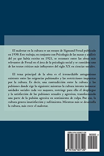 El Malestar En La Cultura - Freud, Sigmund, de Freud, Sigm. Editorial Createspace Independent Publishing Platform en español
