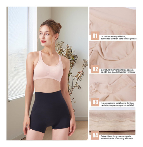 Bragas Con Cintura Para Mujer, Calzoncillos Tipo Bóxer De Ly