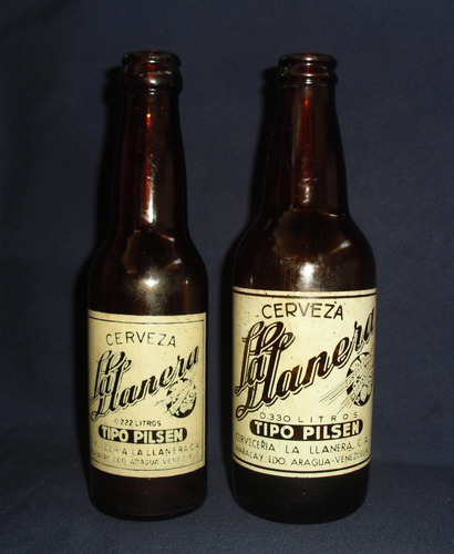 Imagen 1 de 3 de La Llanera De Maracay  Años 50s Botella Antigua De Coleccion