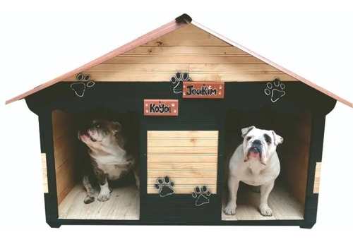 Casas Para Perros Grandes(techo Teja Para Intemperie)