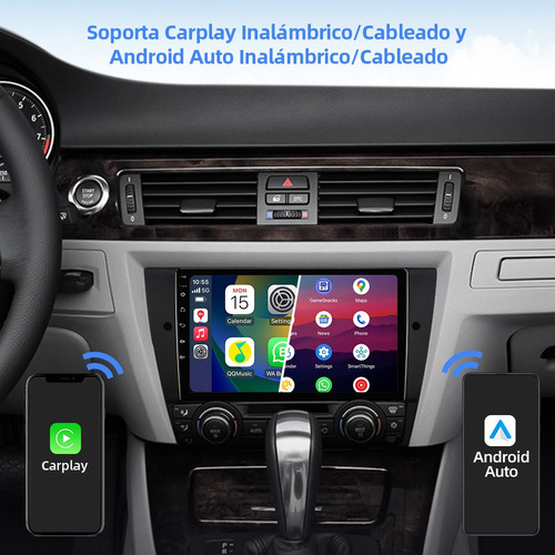 Estéreo 4+64g 4k Para Bmw Serie 3 E90 E91 E92 E93 2006-2012