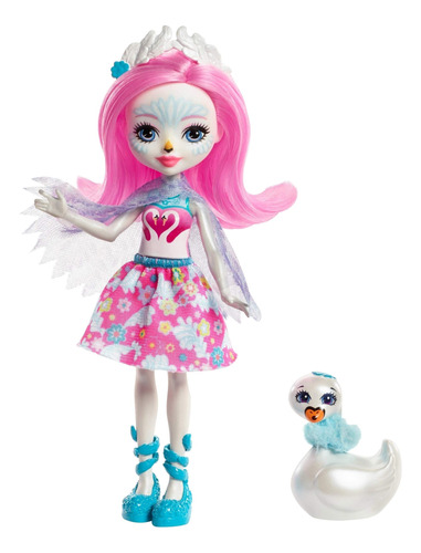 Enchantimals Saffi Swan Doll & Poise Figura