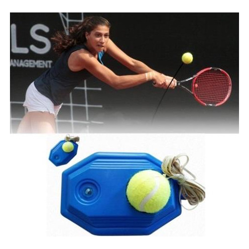 Bola De Tênis Com Elástico + Base Para Treino De Tennis