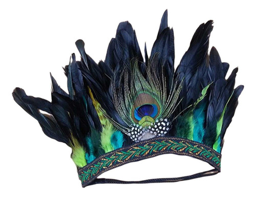 Accesorios De Estilo Nacional Indio De Plumas, Tocado De