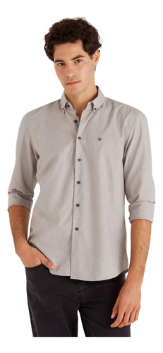 Camisa Macowens Gris Melange Hombre 42122042