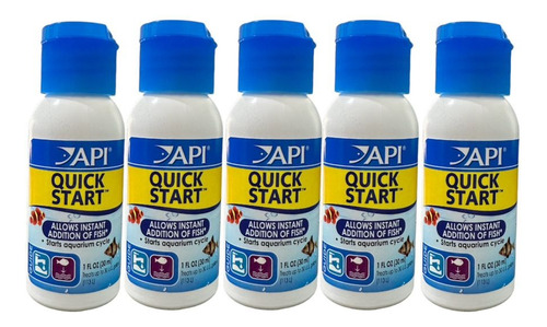 Api Quick Start 30ml - Acondicionador Para Acuario 5pz