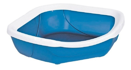 Imagen 5 de 10 de Litera Sanitaria Cancat Corner Open Azul Con Borde Gato