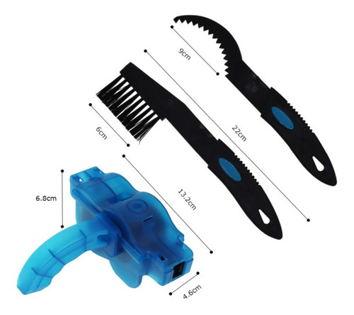 Imagen 3 de 6 de Kit Para Limpieza De Cadena De Bicicletas 5 Piezas