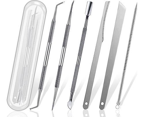 Kit De Herramientas P/ Pedicura Yeoeigm, Acero Inoxi, 6 Pcs