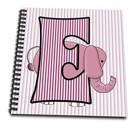 Doreen Erhardt Baby Monogramas  Es Para Elefante En Color Ro