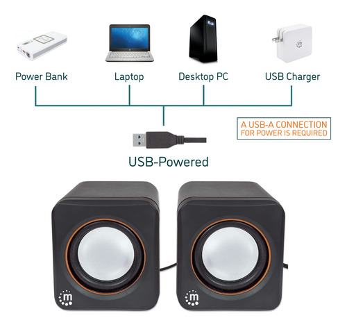 Altavoces Estéreo Usb Pequeños Con Control De Volumen Y Ench