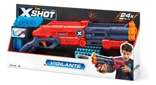 Lançador X-shot Vigilante 24 Dardos Aventura Presente