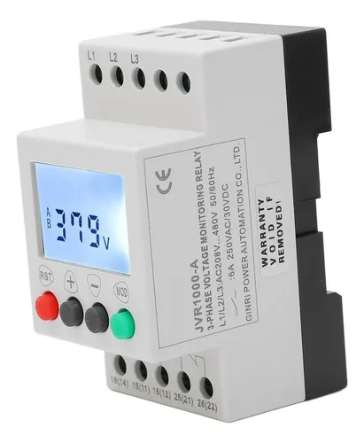 Protector De Secuencia De Fase De Voltaje, Trifásico, 3 Cabl