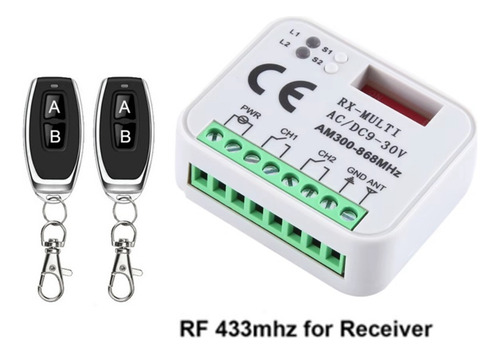 Interruptor Universal Para Abrir Puertas De Garaje Con 2 Con