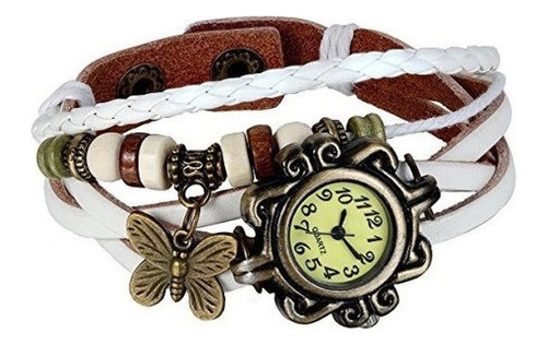 Jewelrywe Nuevo Reloj De Pulsera De Mujer Mariposa Cuarzo Vi