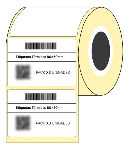 Etiquetas Mercado Full 80 X 50 Mm - Pc42 Honeywell X 3 Rollo