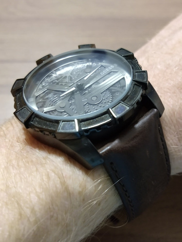 Relógio Guess Masculino Original Pulseira De Couro