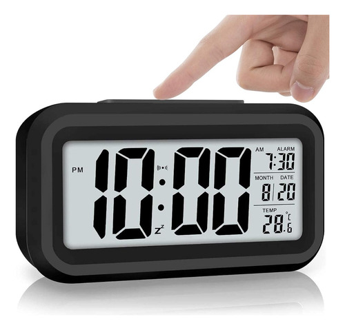 Reloj Despertador Fecha/ Temperatura Pila Aa Medidas 5 X 15®