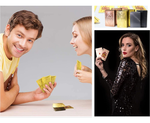 Baraja De Juego De Cartas De Plastico De 3 Barajas A Prueba