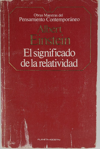 El Significado De La Relatividad - Einstein  - Libro Usado