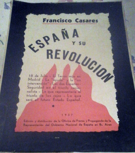 Guerra Civil Española España Y Su Revolucion Casares