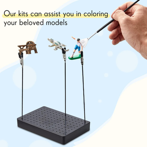 Soporte De Base Para Pintura Y 24 Piezas De Pinzas De Y 15