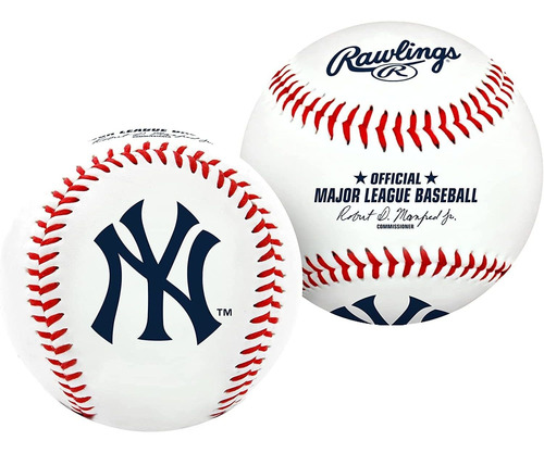Mlb New York Yankees Team Logo Béisbol, Oficial, Blanco