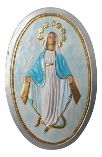 Medalha Milagrosa 26 Cm Nossa Senhora Das Gracas - Parede Cor Outro