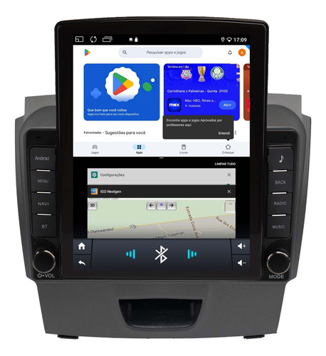 Multimidia Tesla S10 12/16 Sem Mylink Carplay Android 9,7p