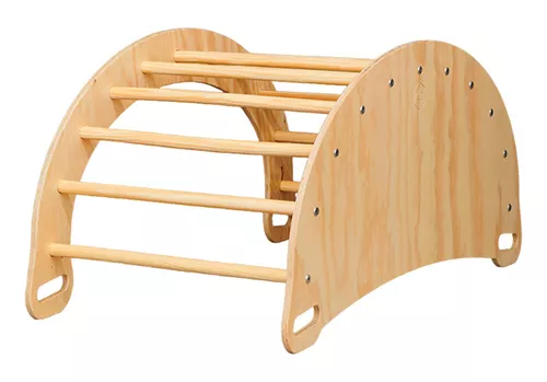 Cuna Para Bebe Nórdica Corral De Madera Importada Montessori