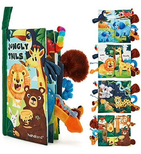 Libro De Sensación Táctil Jungle Tail Para Bebés De 6 A