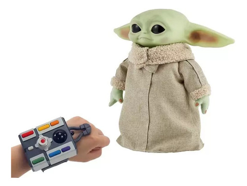 Baby Yoda Grogu Mattel Animatronico A Control Remoto