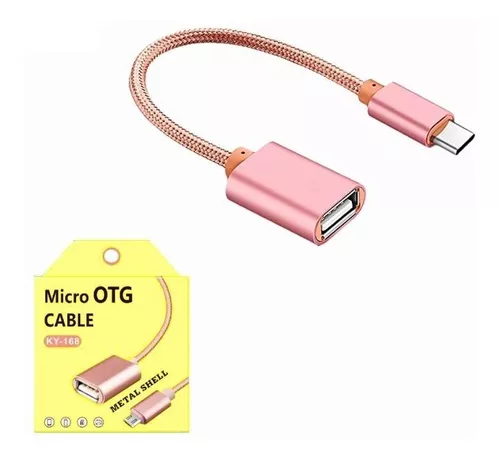 Cable Otg Tipo C De Metal Para Pendrive, Mouse y Teclado