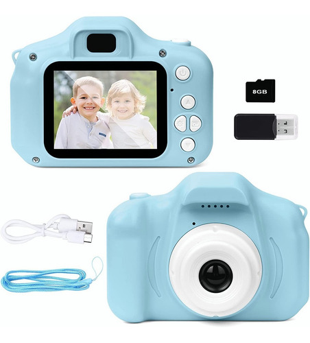 Cámara Dslr Digital Pequeña Para Niños Con Tarjeta Tf