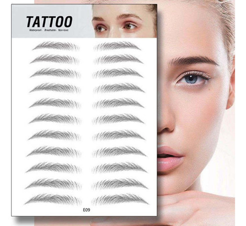 Waterproof Natural False Eyebrows Makeup Sticker