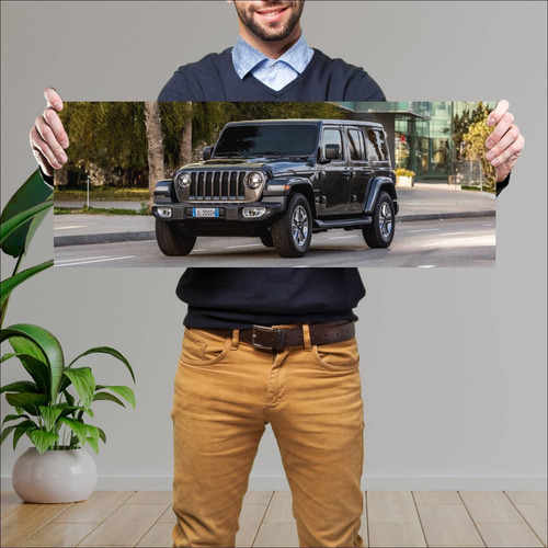 Cuadro 30x80cm Auto 2018 Jeep Wrangler Unlimited 134