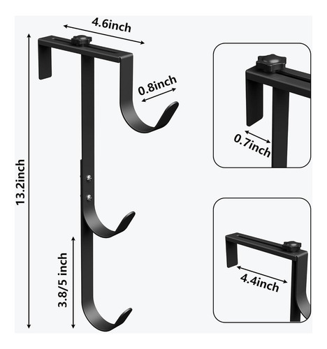 2x Ganchos Para Poste De Piscina, Colgador Ajustable Para