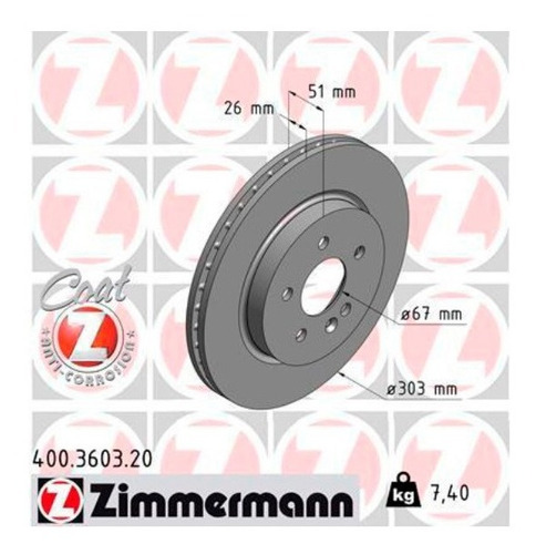 Par Disco De Freio Diant. Mercedes Ml 320 1998-2003 W163