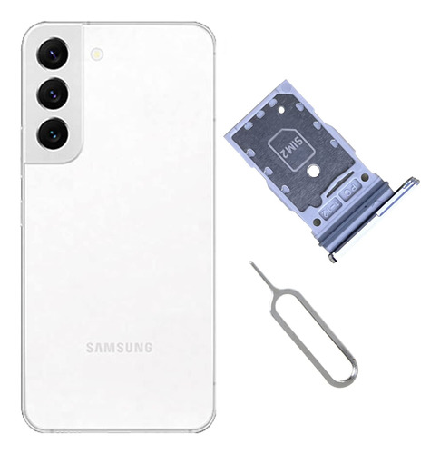 Para Samsung Galaxy S22 Plus Dual Sim Card Tray Holder + Pin