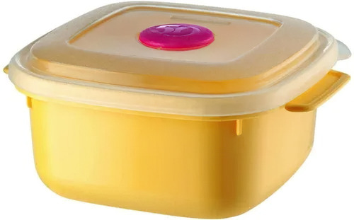 Imagem 4 de 5 de Bule Garrafa Termica 700ml Com Pote 480ml Amarelo Sanremo