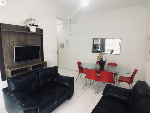 Imagem 3 de 11 de Apartamento À Venda - 1 Dormitório Sendo Suíte - Vista Para O Mar - Sacada - Praia Das Pitangueiras - Guarujá/sp - Ap05922 - 69528651
