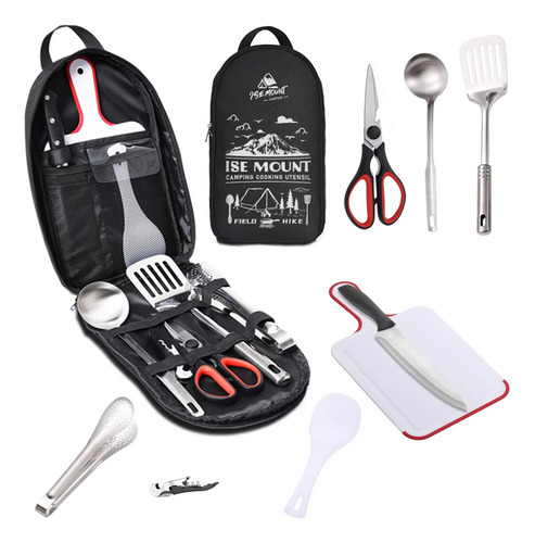 Juego Utensilios De Viaje Portátiles Acampar Picnic En Bolsa