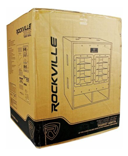 Rockville Rbg18fa 18 3000 Watt Powered Subwoofer Folded Ccc