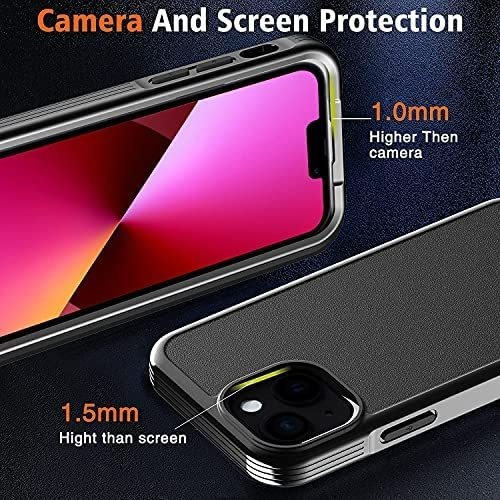 Imagen 4 de 6 de Funda Milomdoi iPhone 13 2021/6.1inch/shockproof/negro