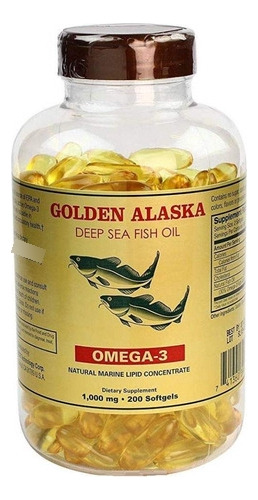 Omega 3 Alaska Aceite De Pescado Mar Profundo 1000mg 200 Cap