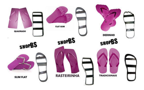 Imagem 4 de 5 de Maquina Fazer Chinelo+ 11 Facas - Corte Apenas Um Movimento